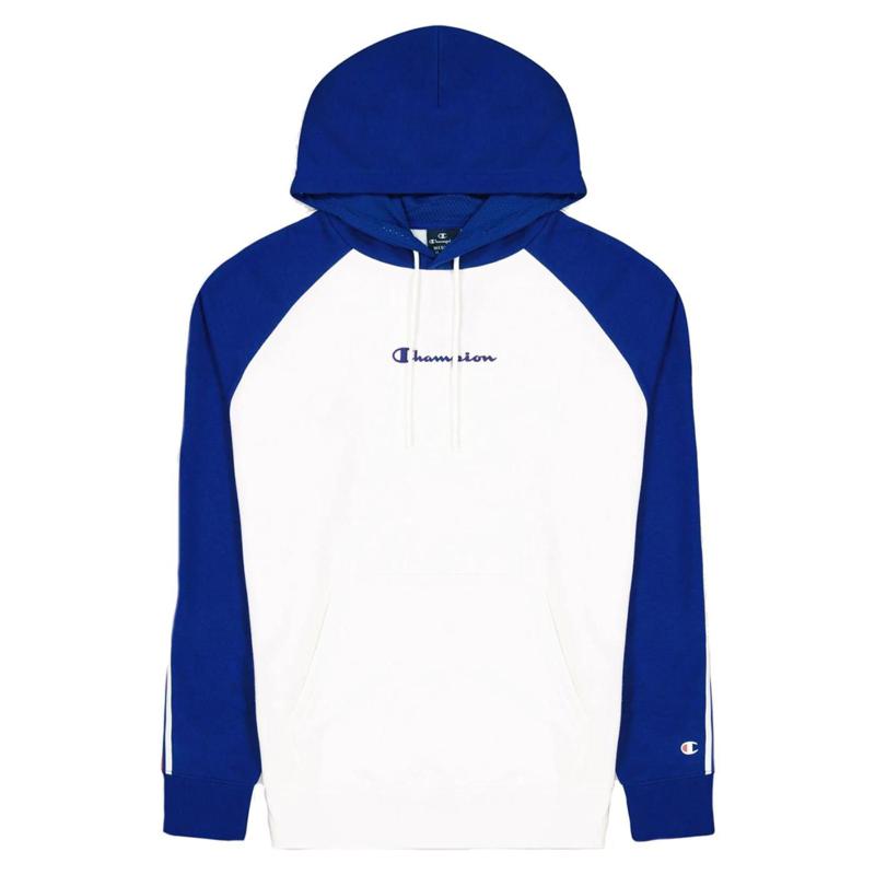 Champion Hoodie - Stijlvolle Blauw/Witte Herenhoodie - MelonMax