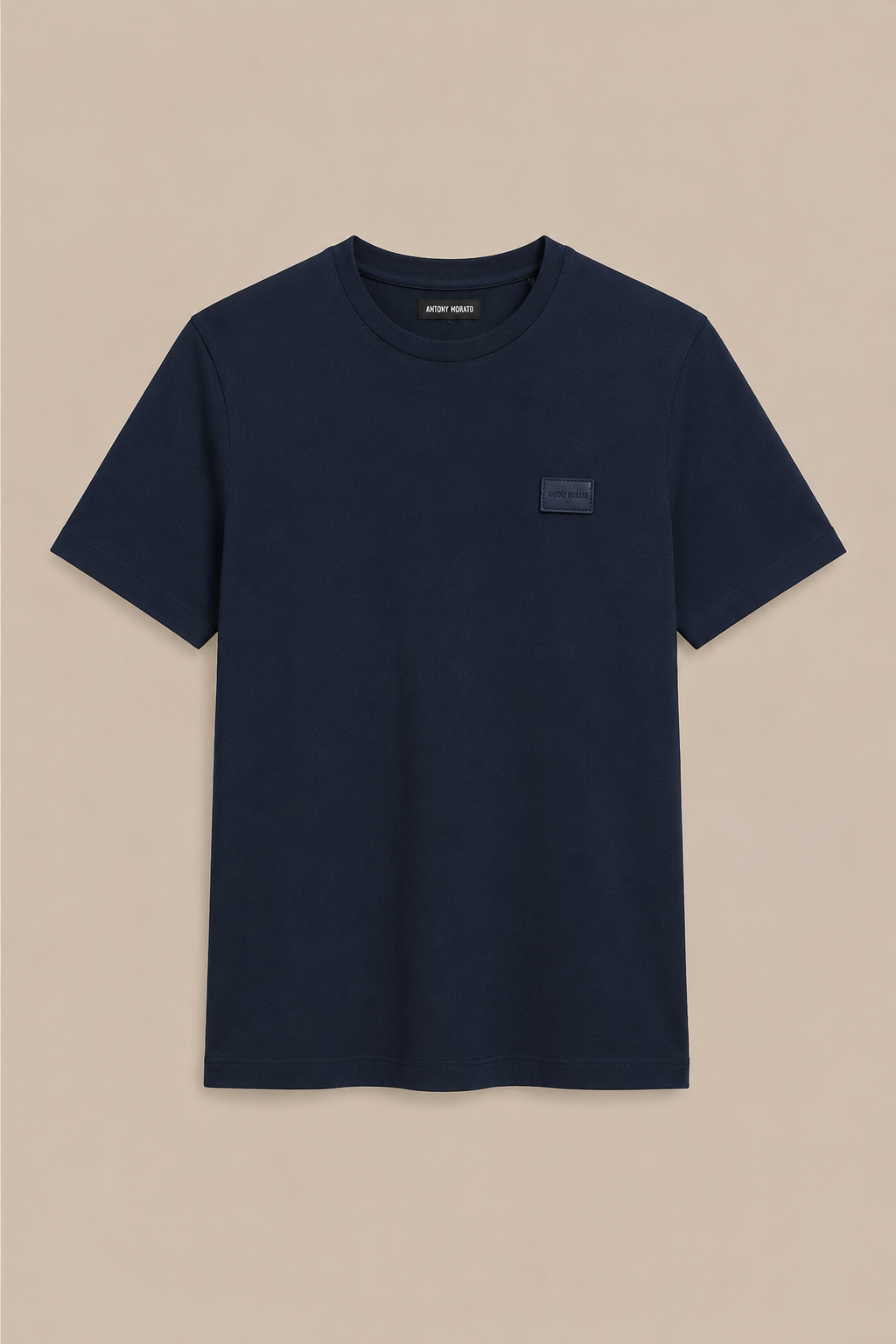 Antony Morato Regular Fit With Logoed Badge On Rubber Patch T-Shirt - MelonMax