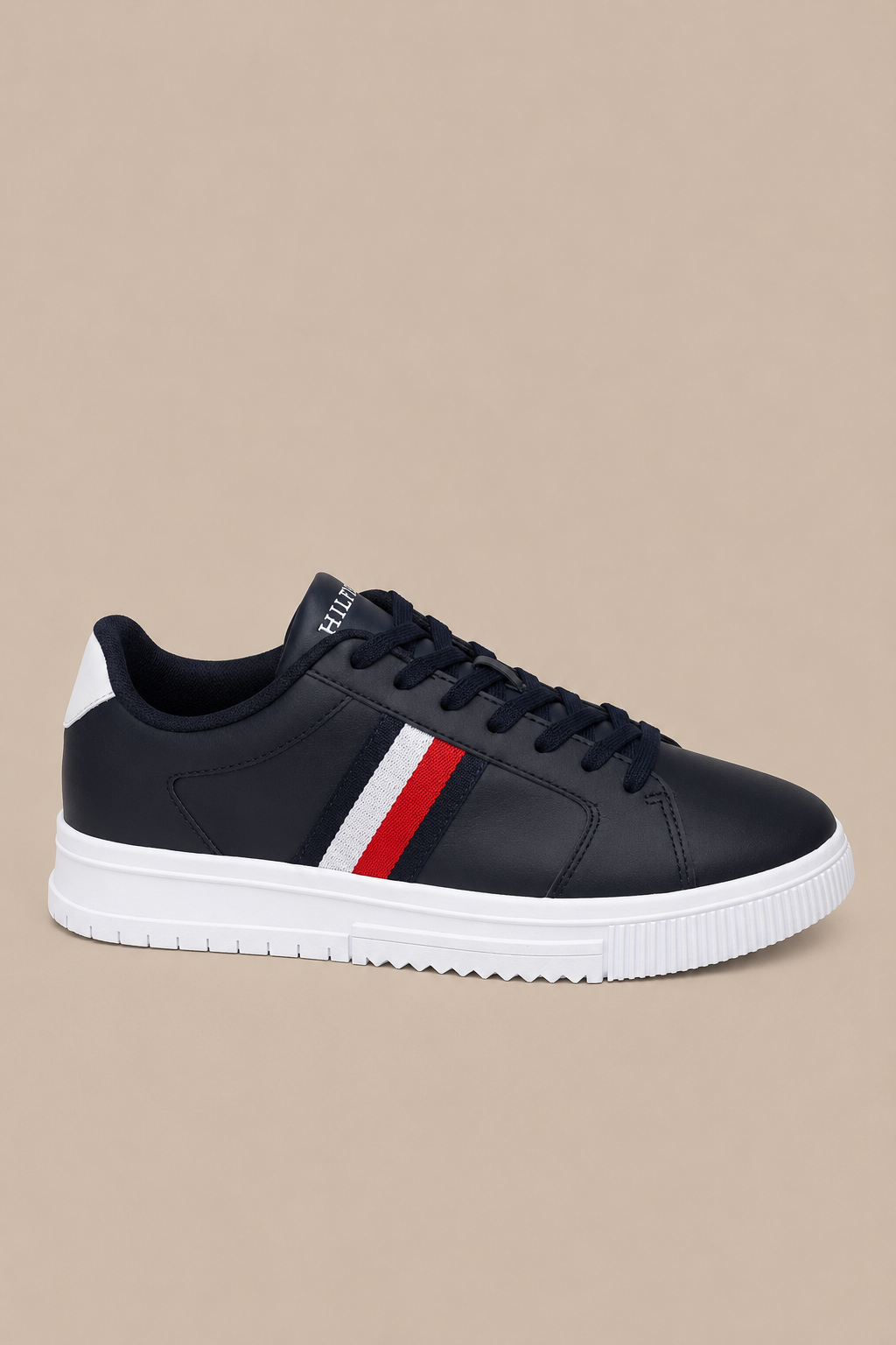 Tommy Hilfiger Supercup Stripes Sneakers Laag Heren - Desert Sky