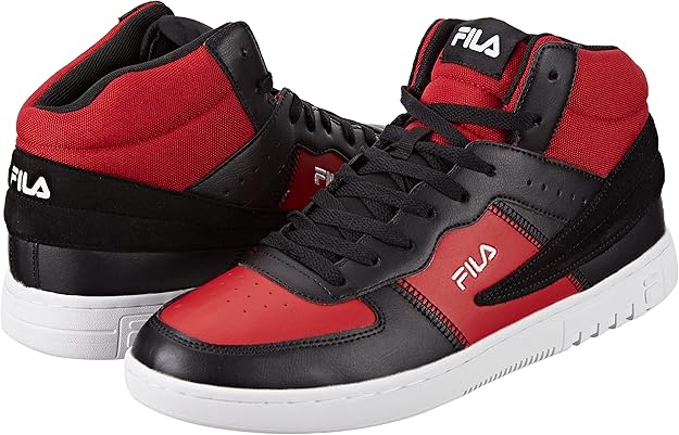 Fila High-Top Sneakers - Stijlvolle Rode/Zwarte Herensneakers - MelonMax