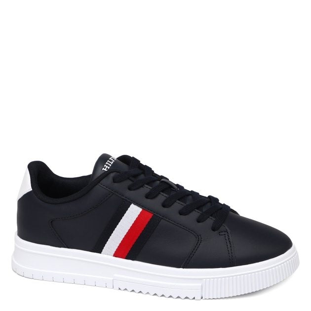 Tommy Hilfiger Supercup Stripes Sneakers Laag Heren - Desert Sky - MelonMax