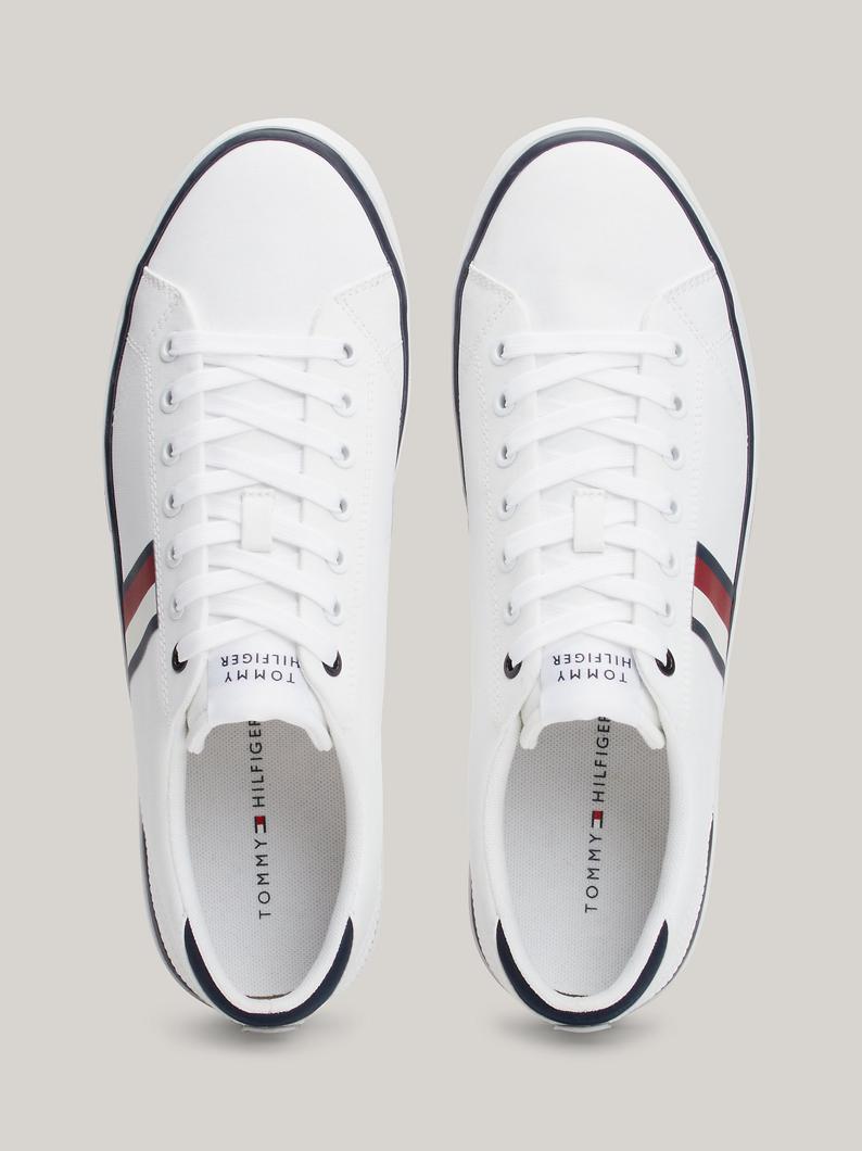 Tommy Hilfiger Signature Tape Sneakers Laag Heren - Wit - MelonMax