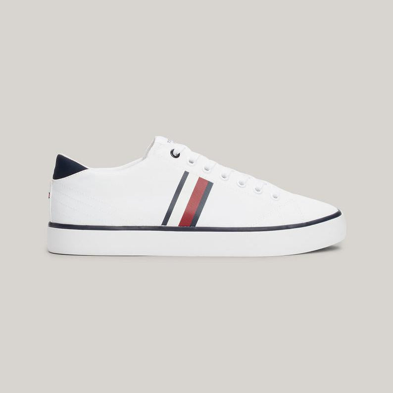 Tommy Hilfiger Signature Tape Sneakers Laag Heren - Wit - MelonMax