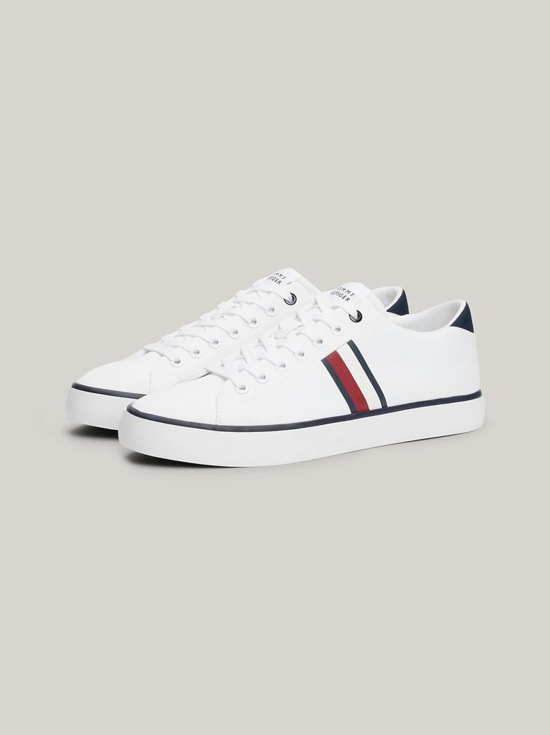 Tommy Hilfiger Signature Tape Sneakers Laag Heren - Wit - MelonMax