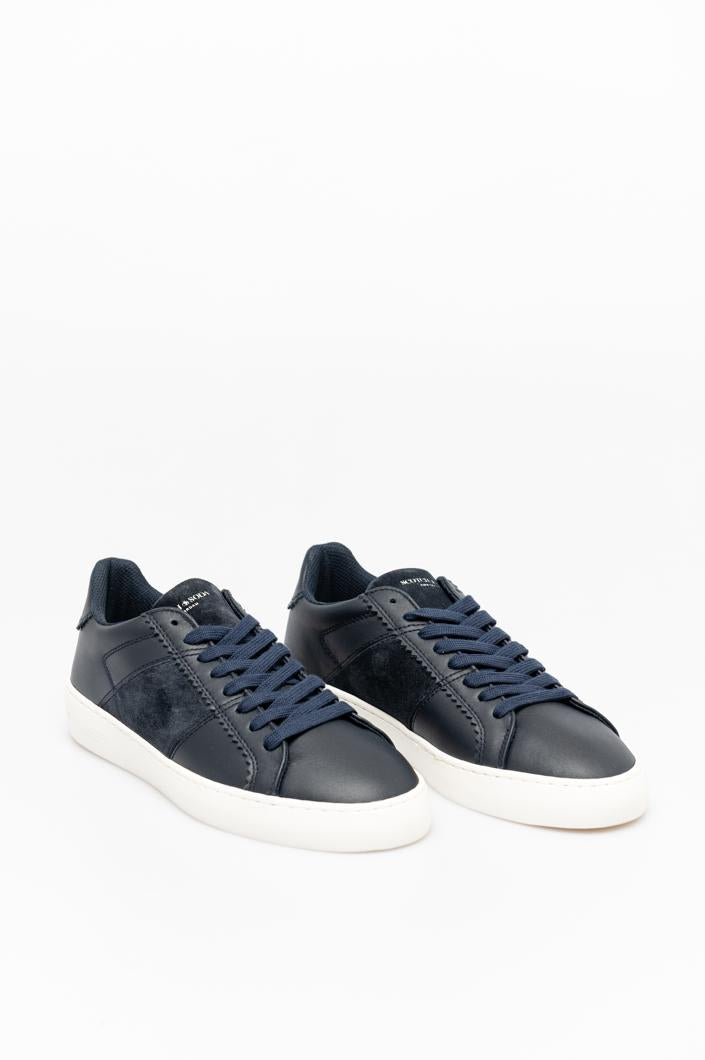 Scotch & Soda Plakka 2.0 Sneakers Laag Heren - Marineblauw - MelonMax