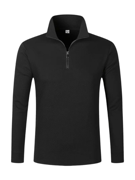 JOWA Casual Heren Quarter-Zip Trui met Regular Fit en Ritssluiting - Perfect voor Herfst, Winter en Lente - MelonMax