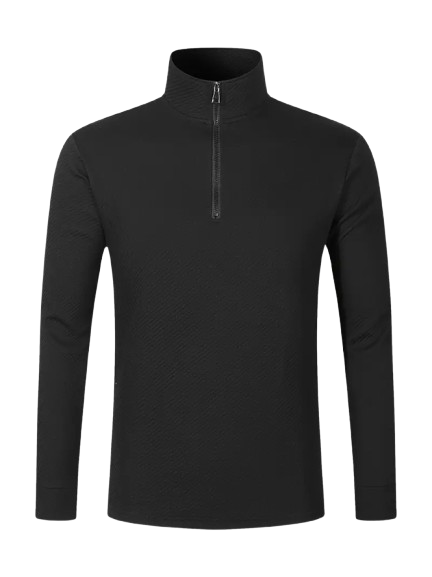 JOWA Casual Heren Quarter-Zip Trui met Regular Fit en Ritssluiting - Perfect voor Herfst, Winter en Lente - MelonMax