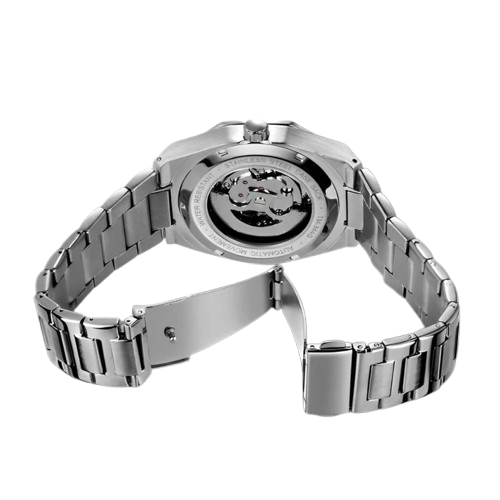 Phantom Mechanische Herenhorloge (41MM) – Luxe Roestvrij Stalen Horloge met Open Uurwerk - MelonMax