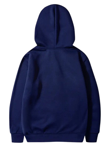 JOWA Blauwe Herens Hoodie met Capuchon en Kangoeroezak – 100% Polyester, Casual Sweatshirt voor Alle Seizoenen - MelonMax