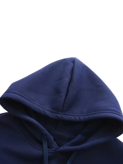 JOWA Blauwe Herens Hoodie met Capuchon en Kangoeroezak – 100% Polyester, Casual Sweatshirt voor Alle Seizoenen - MelonMax