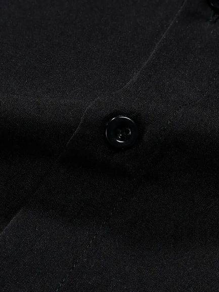 JOWA Klassiek Herenoverhemd met Korte Mouwen – Zakelijk & Casual Overhemd, 100% Polyester - MelonMax