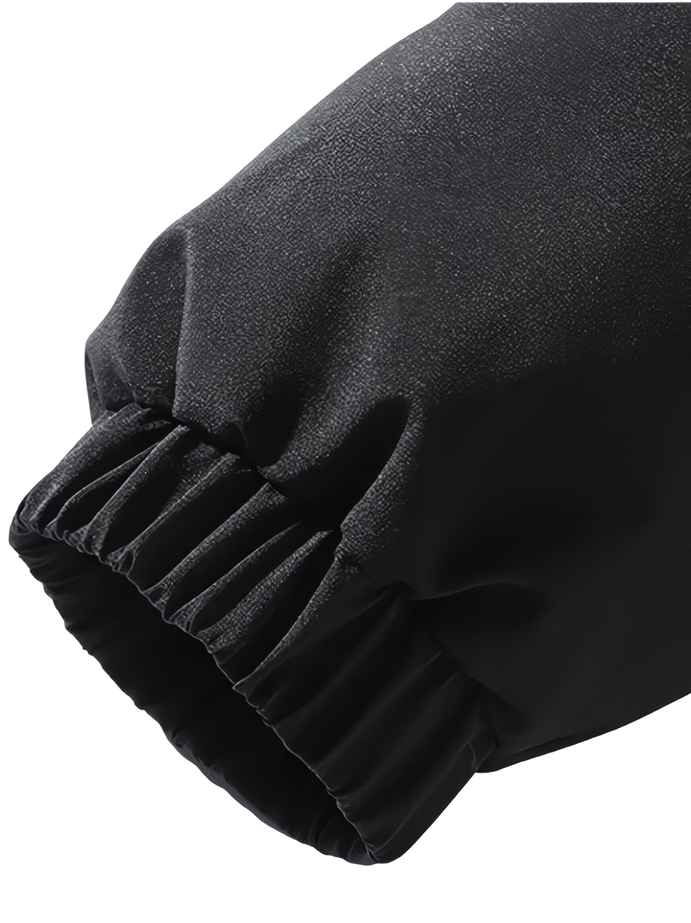 JOWA Zwarte Heren Casual Pufferjack - 100% Polyester, Opstaande Kraag - MelonMax