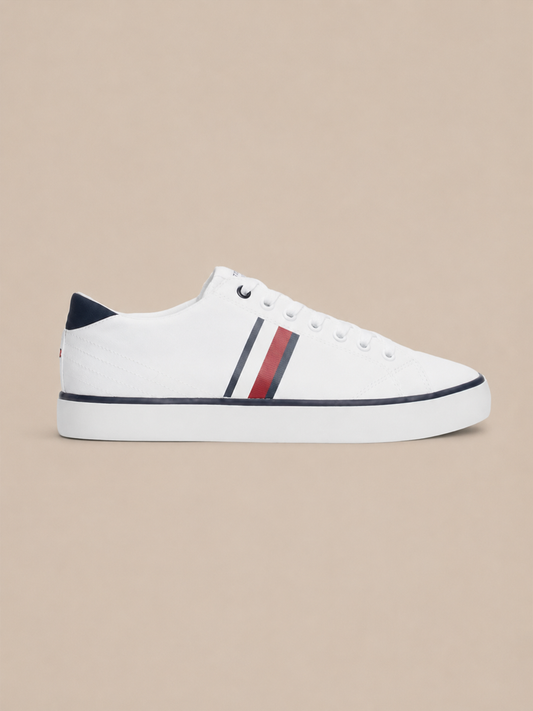 Tommy Hilfiger Signature Tape Sneakers Laag Heren - Wit - MelonMax