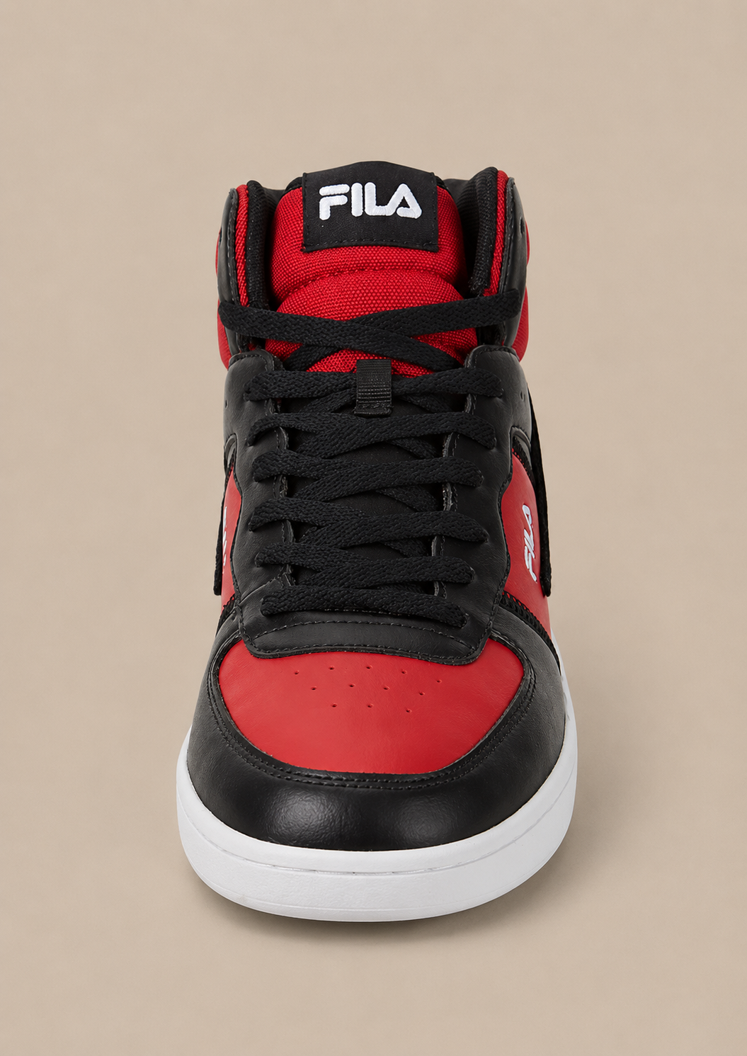 Fila High-Top Sneakers - Stijlvolle Rode/Zwarte Herensneakers - MelonMax