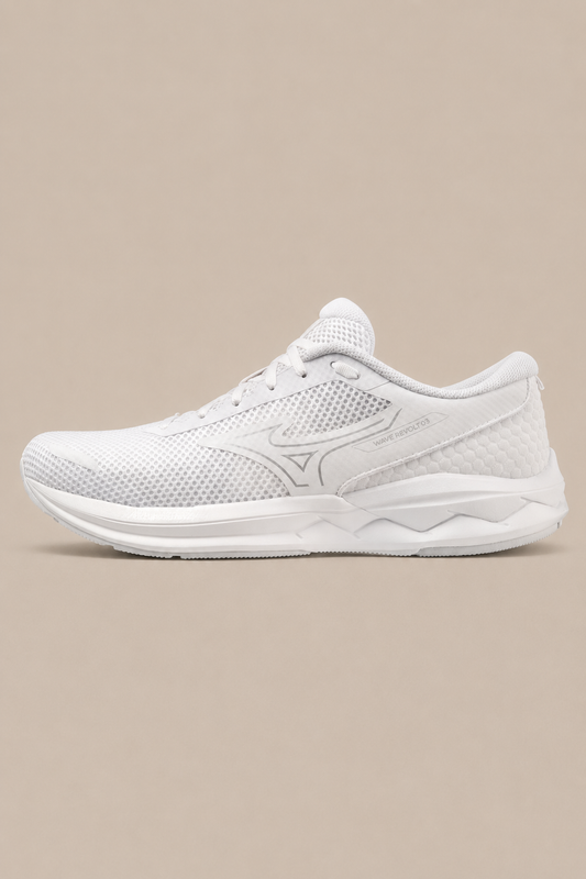 Mizuno Wave Revolt 3 Hardloopschoenen Unisex - wit - MelonMax