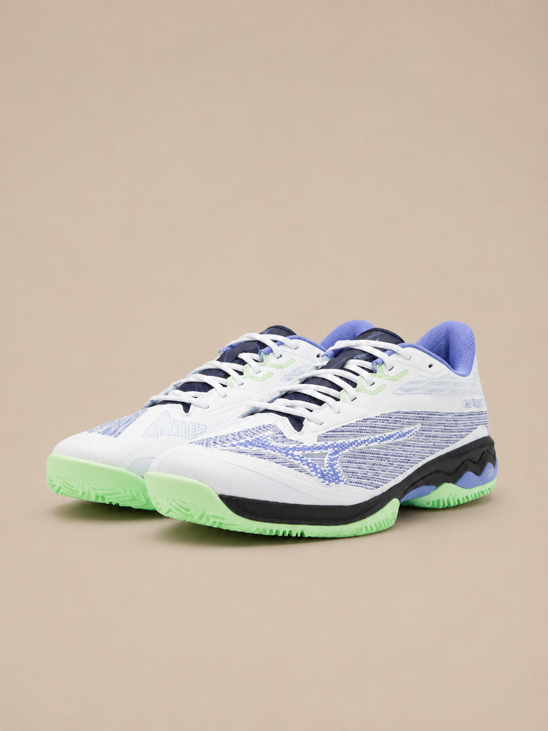 Mizuno Wave Exceed Light 2 Padelschoenen Unisex - Wit/Groen/Blauw - MelonMax