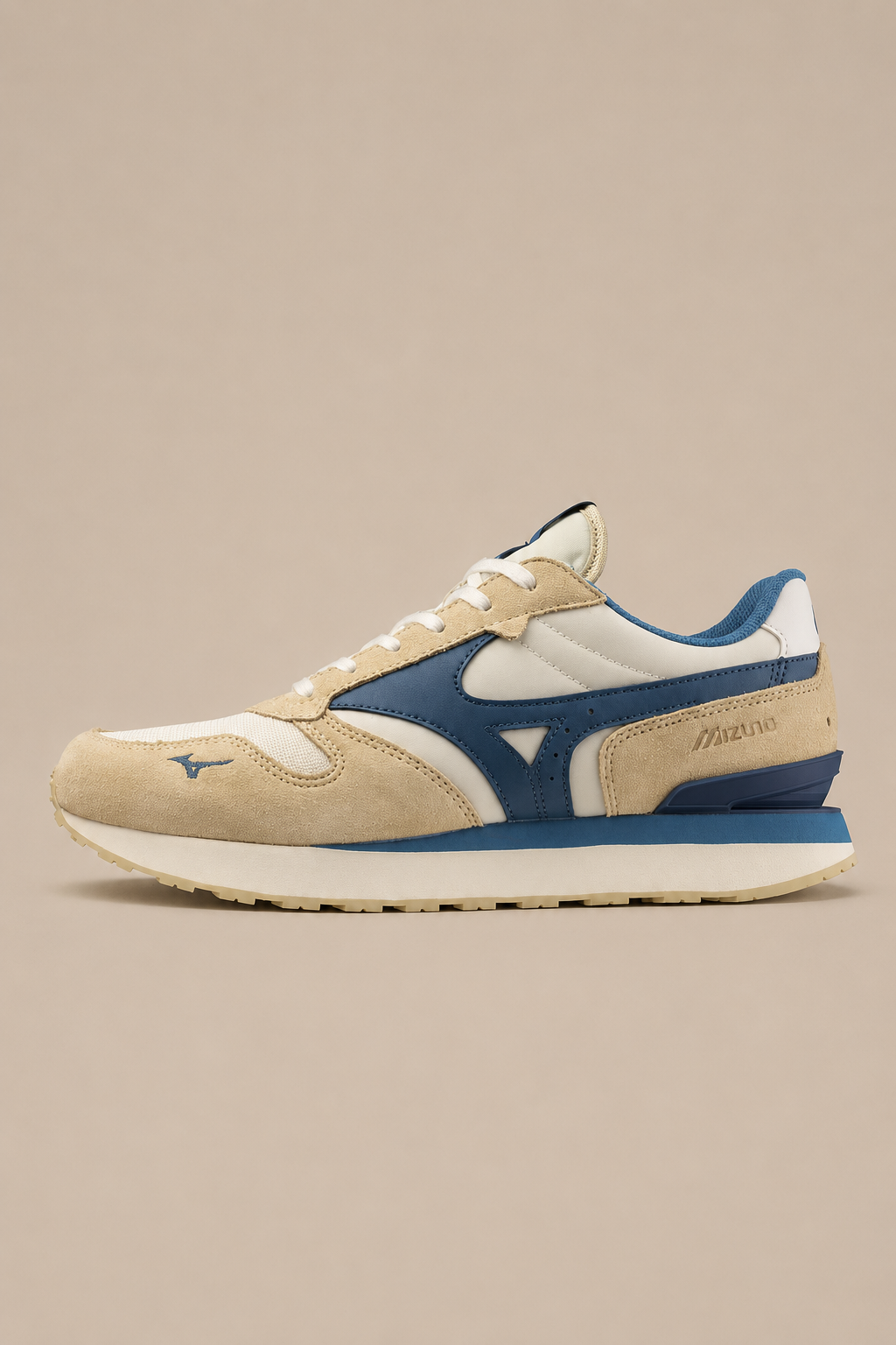 Mizuno RB87 Sneakers Heren - Beige/Blauw - MelonMax