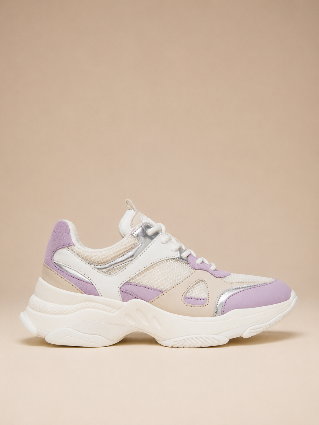 Twinset Leather Running Trainers with Inserts Damessneakers - MelonMax
