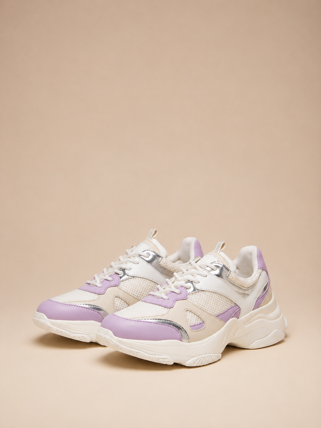 Twinset Leather Running Trainers with Inserts Damessneakers - MelonMax