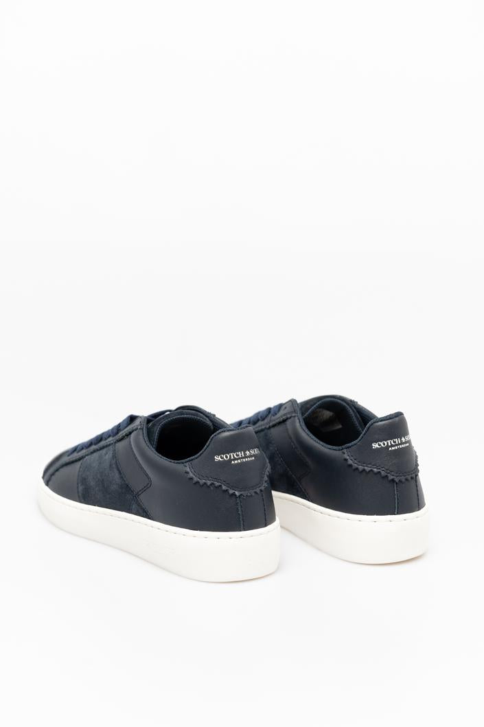 Scotch & Soda Plakka 2.0 Sneakers Laag Heren - Marineblauw - MelonMax