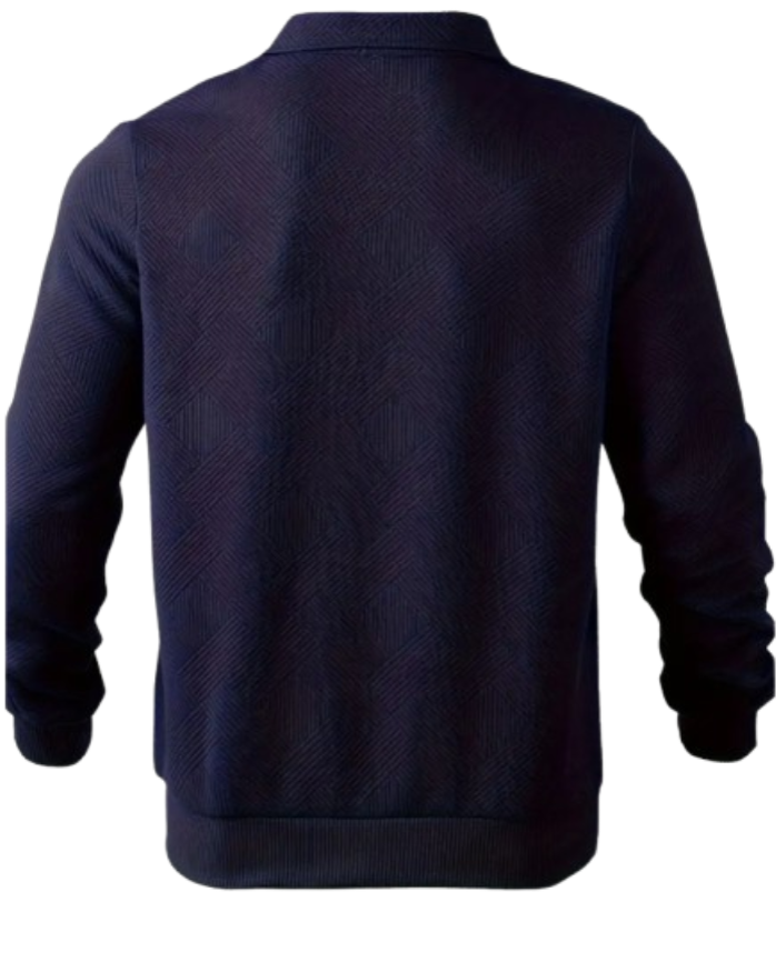 JOWA Heren Donkerblauwe Half-Zip Sweater