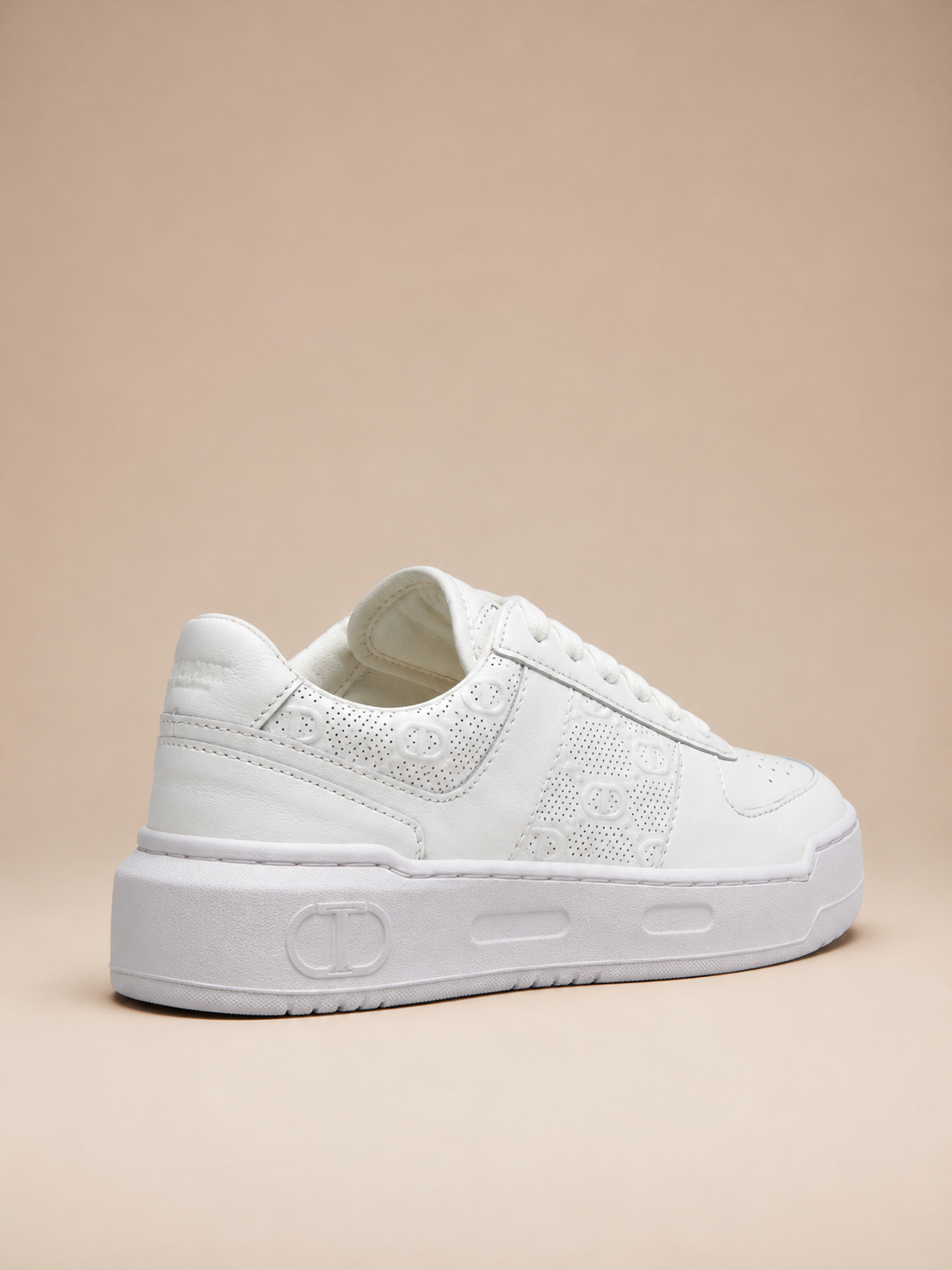 Twinset Bassa in Pelle Oval T Damessneakers - MelonMax