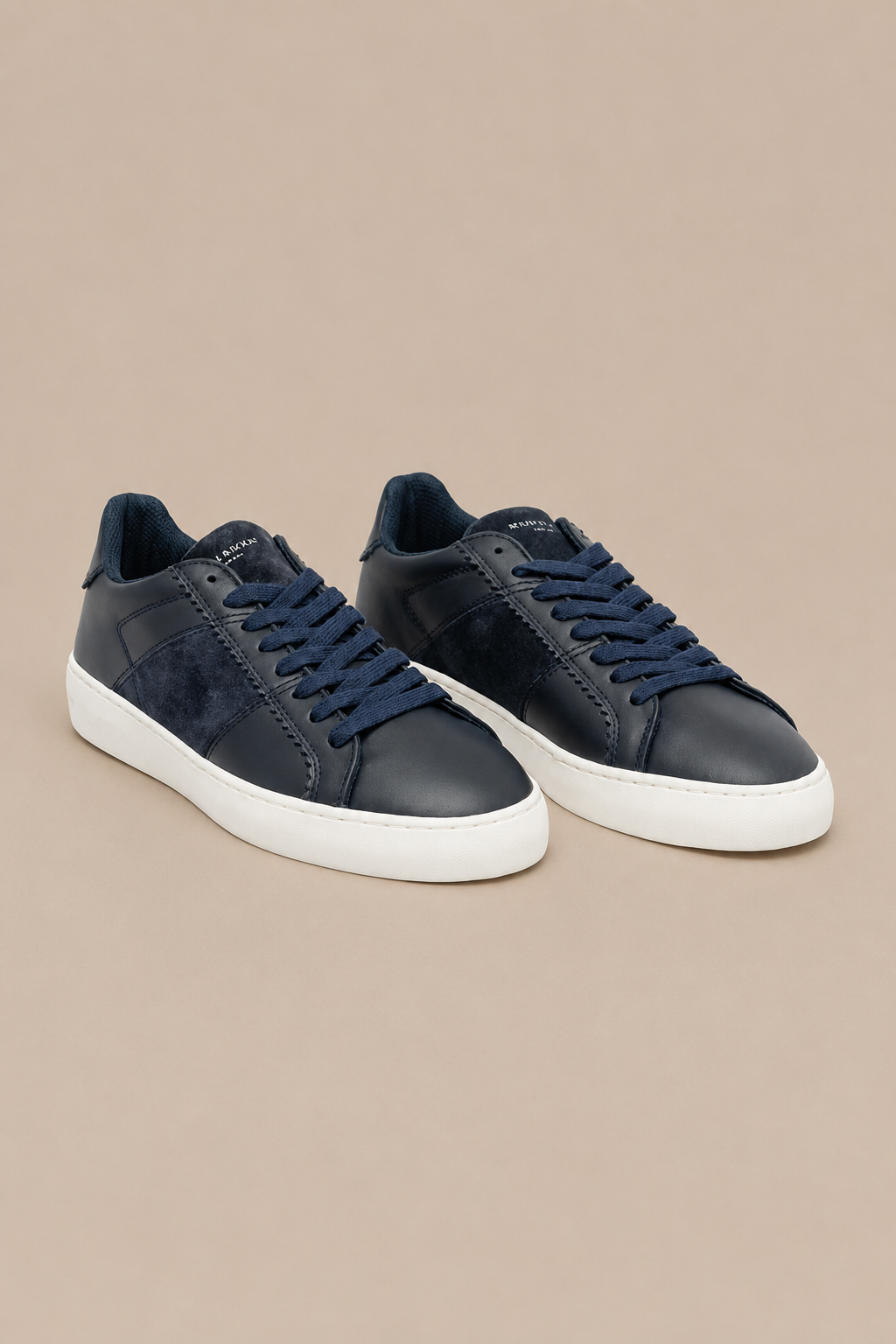 Scotch & Soda Plakka 2.0 Sneakers Laag Heren - Marineblauw - MelonMax