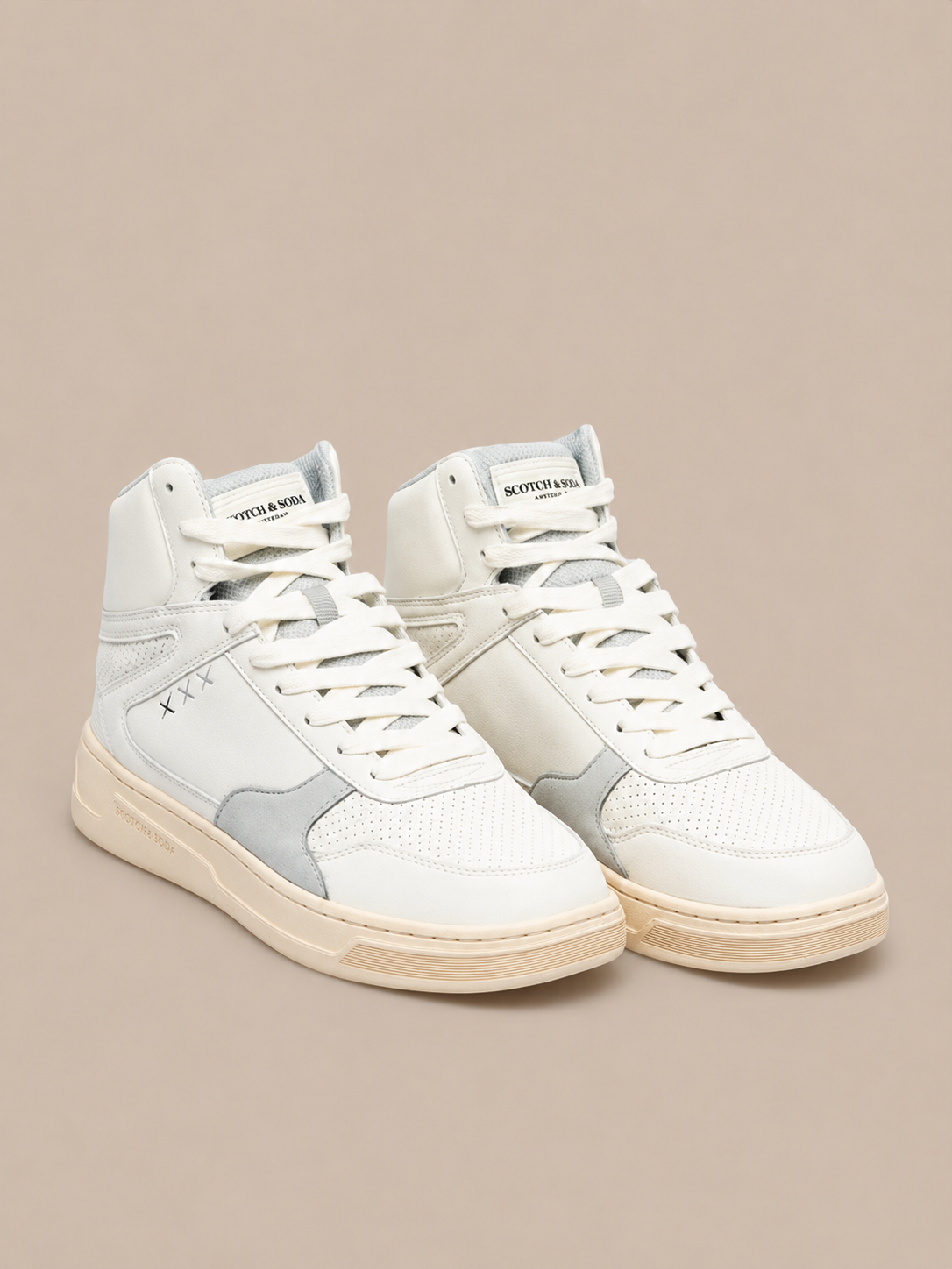 Scotch & Soda New Cup High-Top Heren Sneakers - MelonMax