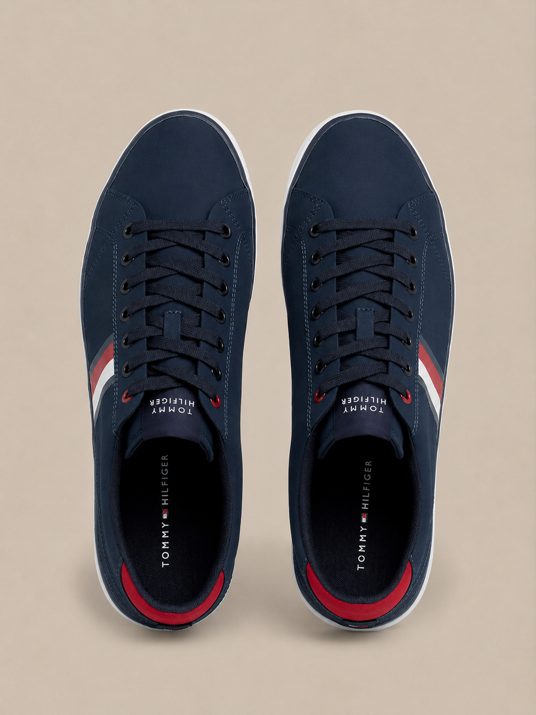 Tommy Hilfiger Supercup LTH Stripes Sneakers Laag Heren - Desert Sky - MelonMax