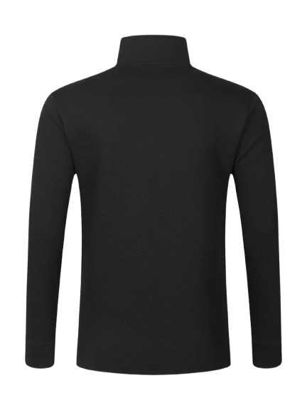 Casual Heren Quarter-Zip Trui met Regular Fit en Ritssluiting - Perfect voor Herfst, Winter en Lente